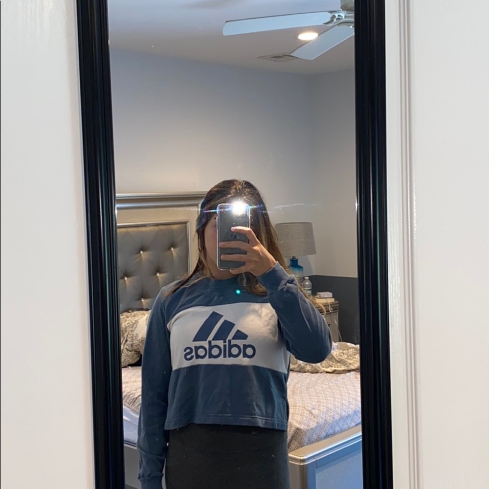 adidas cropped crew neck